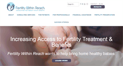 Desktop Screenshot of fertilitywithinreach.org